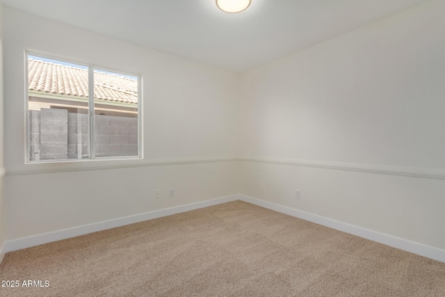 view of carpeted empty room