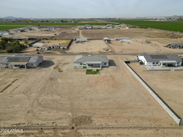 bird's eye view featuring a rural view