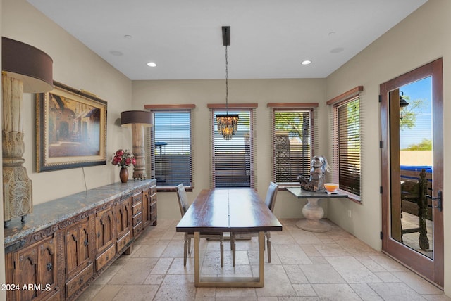 view of dining room