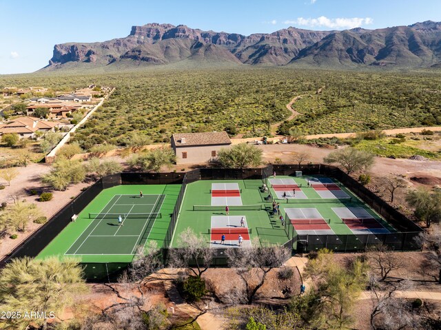3205 S Ponderosa Dr, Gold Canyon, AZ 85118 - birds eye view of property with a mountain view