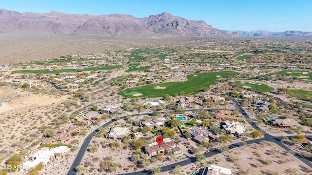 3205 S Ponderosa Dr, Gold Canyon, AZ 85118 - birds eye view of property featuring a mountain view, golf course view, and a residential view