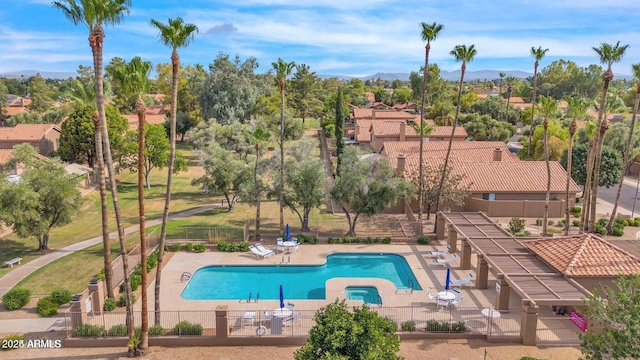 view of pool with a patio area