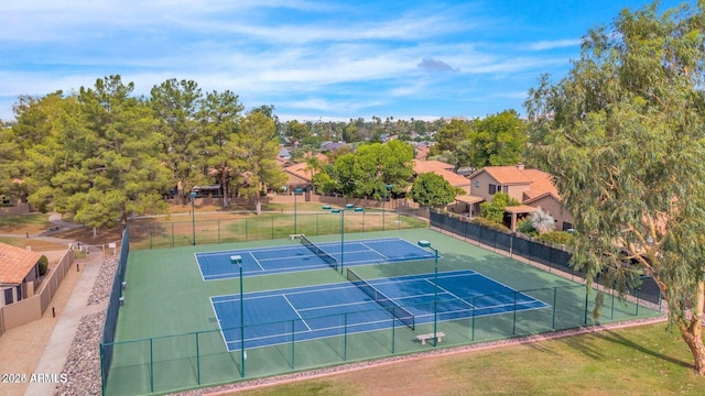 view of tennis court