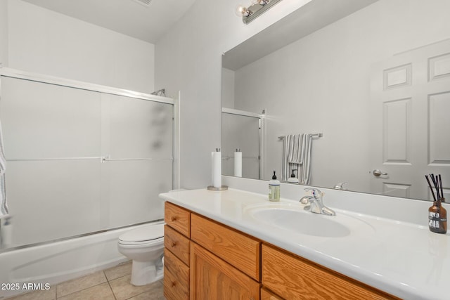 14000 N 94th St N Unit 1129, Scottsdale, AZ 85260 - bathroom featuring vanity, tile patterned flooring, and enclosed tub / shower combo