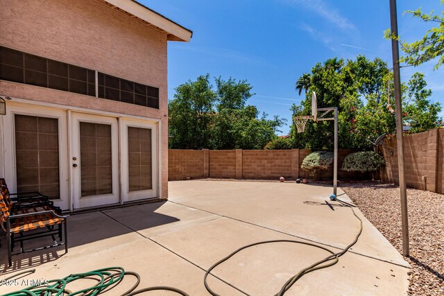 view of patio / terrace with a fenced backyard