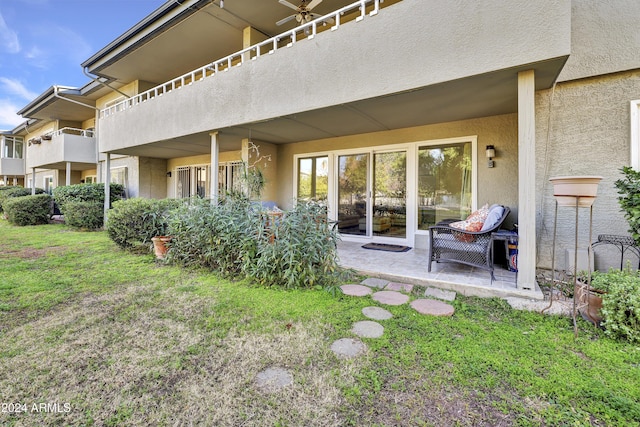 rear view of property with a patio area