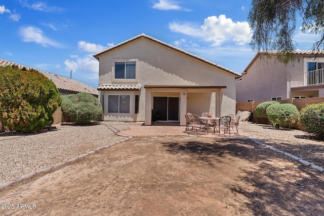 706 N El Dorado Dr, Gilbert, AZ 85233 - back of house featuring a patio area, a fenced backyard, and stucco siding