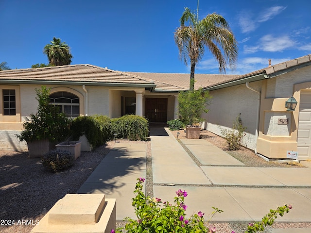 view of ranch-style house