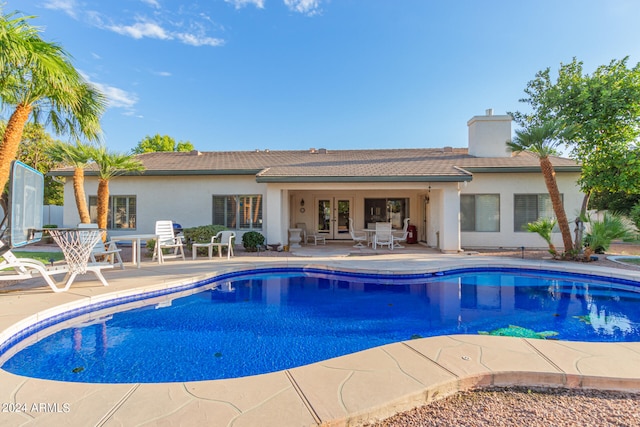 view of pool with a patio area