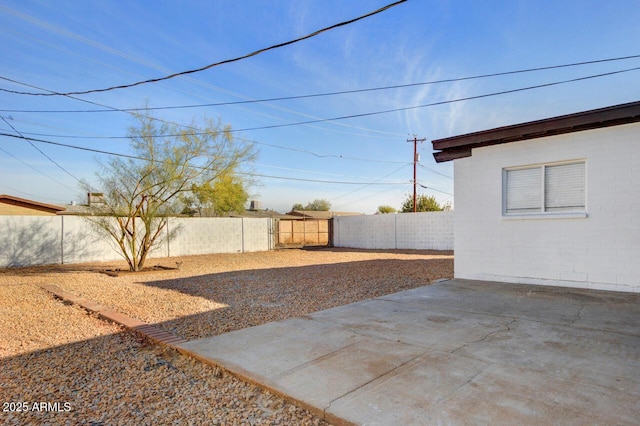 view of yard featuring a patio area