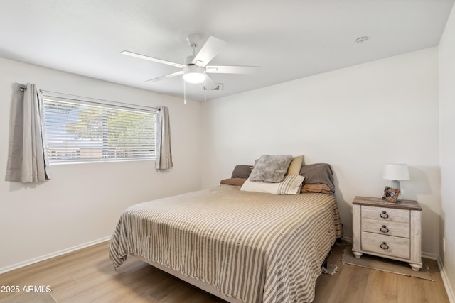 8135 N 5th St, Phoenix, AZ 85020 - bedroom featuring wood finished floors, baseboards, and ceiling fan