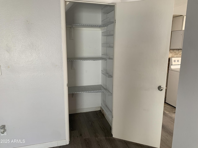 closet with washer / clothes dryer