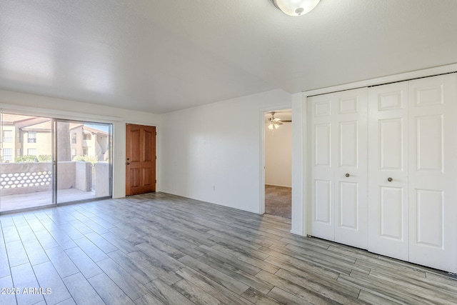 interior space with light hardwood / wood-style floors