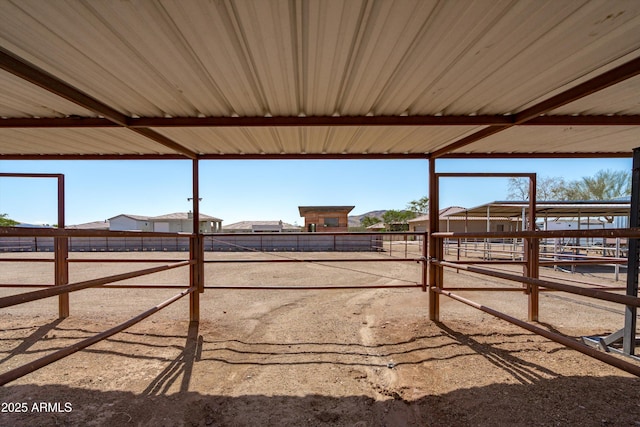 view of horse barn