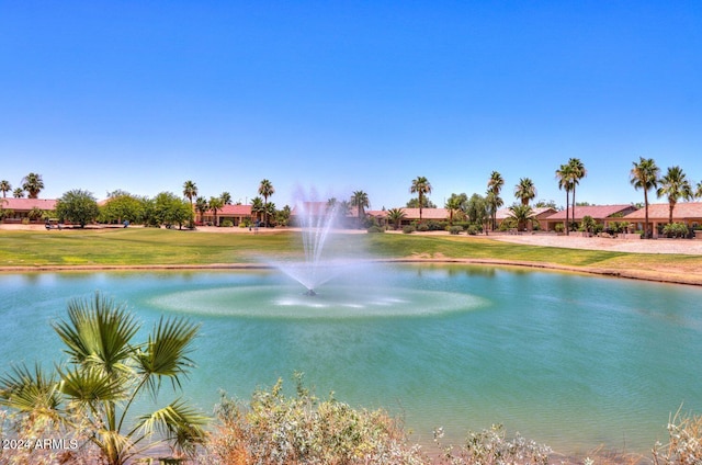 view of water feature