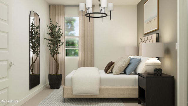 4808 S 232nd Ln, Buckeye, AZ 85326 - bedroom featuring a chandelier