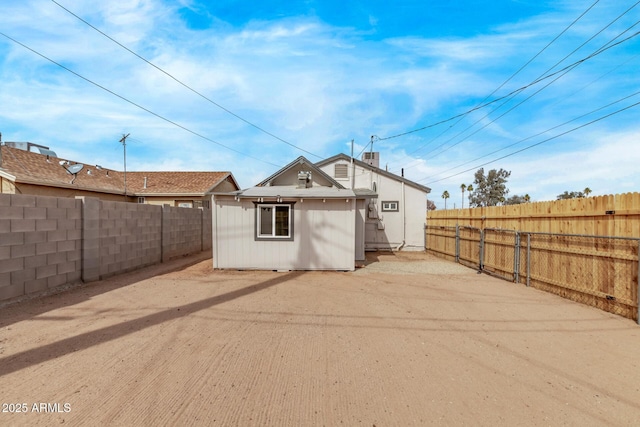 view of rear view of property