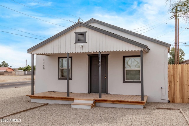 view of bungalow-style house