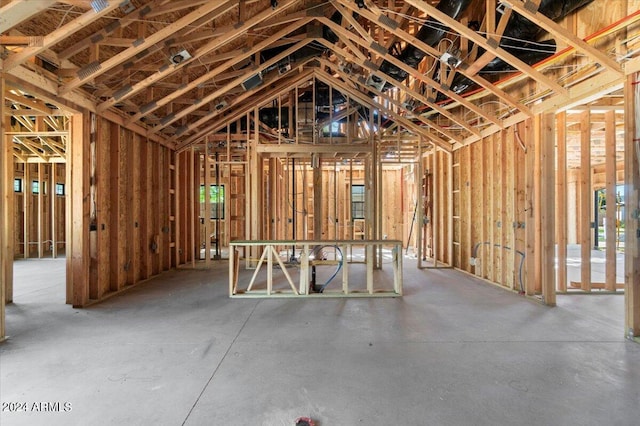 miscellaneous room with concrete flooring