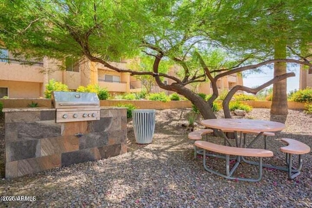 view of community featuring area for grilling
