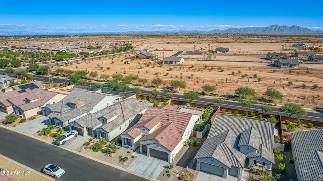 aerial view featuring a mountain view