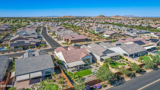 aerial view featuring a mountain view