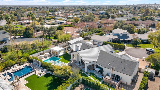 aerial view featuring a residential view