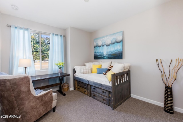 living area featuring light colored carpet