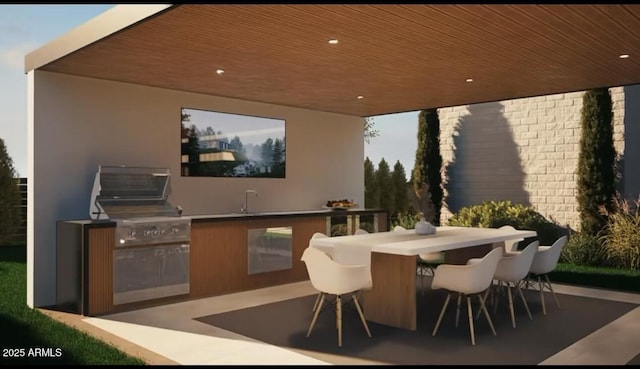 6234 S Brett Ct, Gilbert, AZ 85298 - view of patio / terrace with an outdoor kitchen
