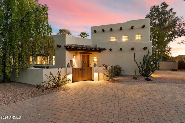 view of southwest-style home