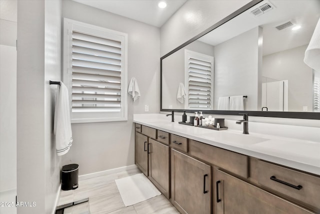 bathroom featuring vanity