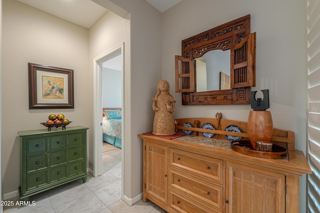 bathroom featuring tile patterned floors