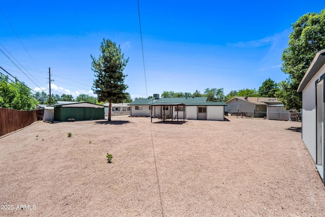 312 W Saddle Ln, Payson, AZ 85541 - fenced backyard featuring an outbuilding