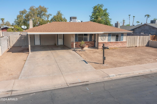 view of ranch-style home