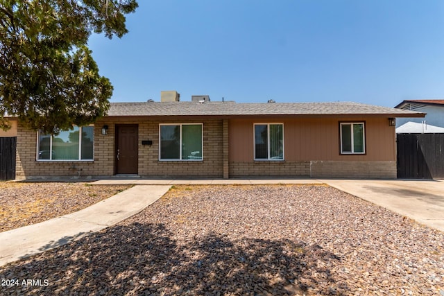 view of ranch-style house