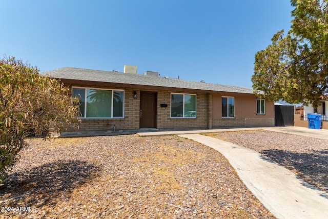 view of ranch-style home