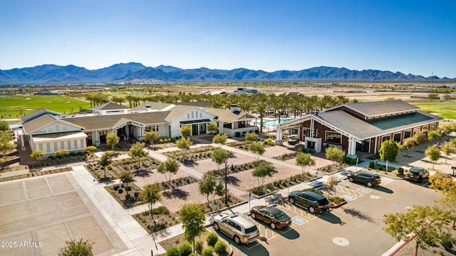 aerial view featuring a mountain view