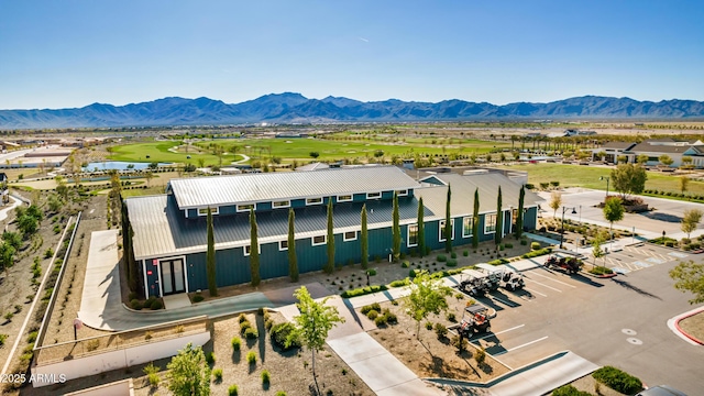 bird's eye view featuring a mountain view