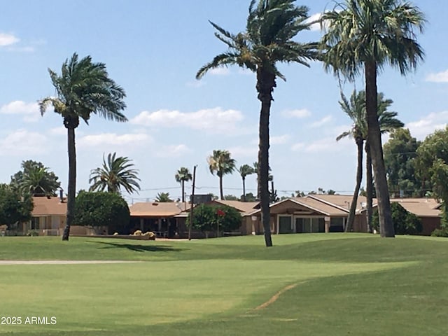 view of home's community featuring a yard