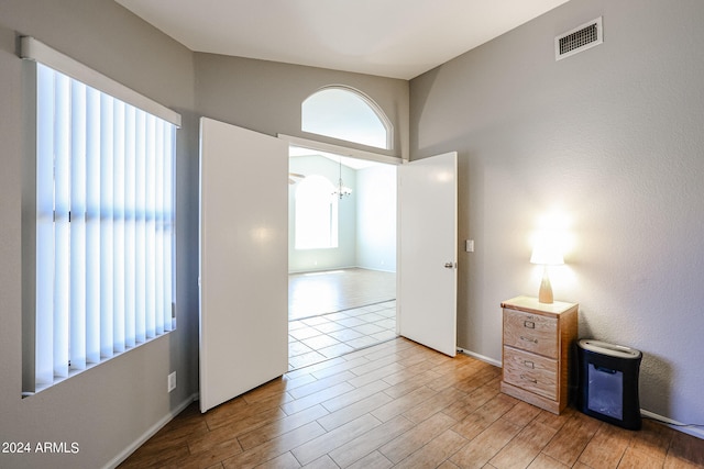 view of tiled spare room