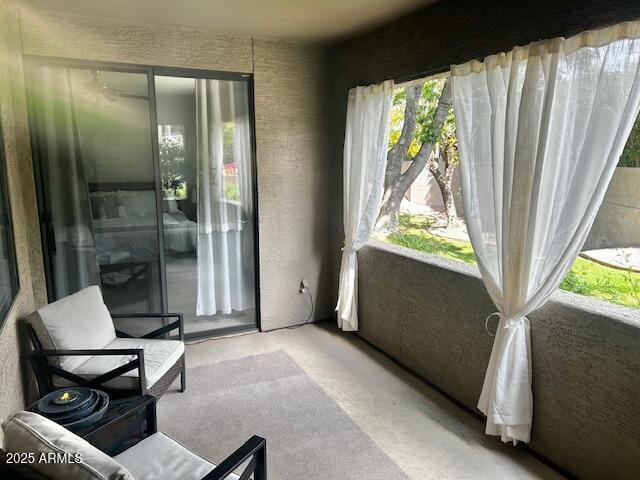 view of sunroom