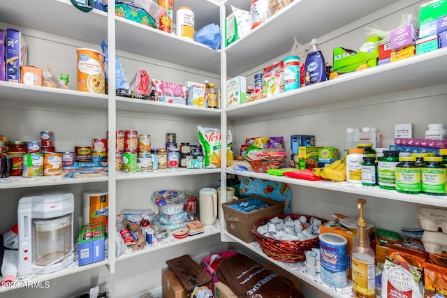 view of pantry