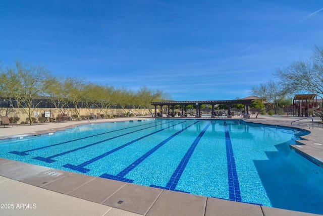 community pool featuring a patio