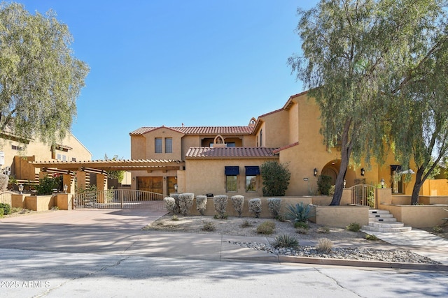 view of mediterranean / spanish house