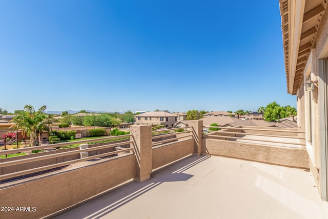 view of patio / terrace with a balcony