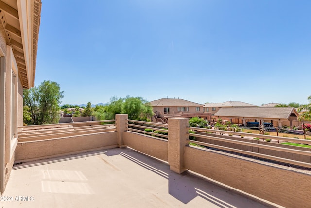 view of patio / terrace with a balcony