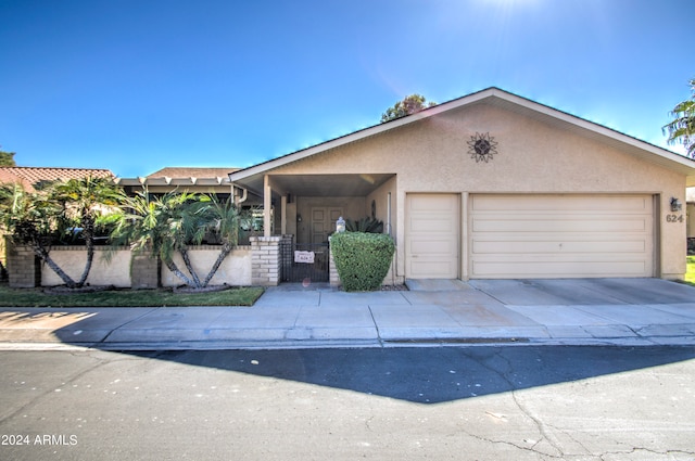 view of front of house featuring a garage