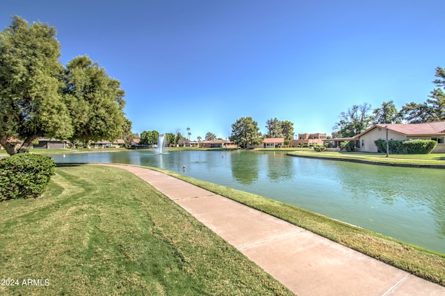 view of water feature