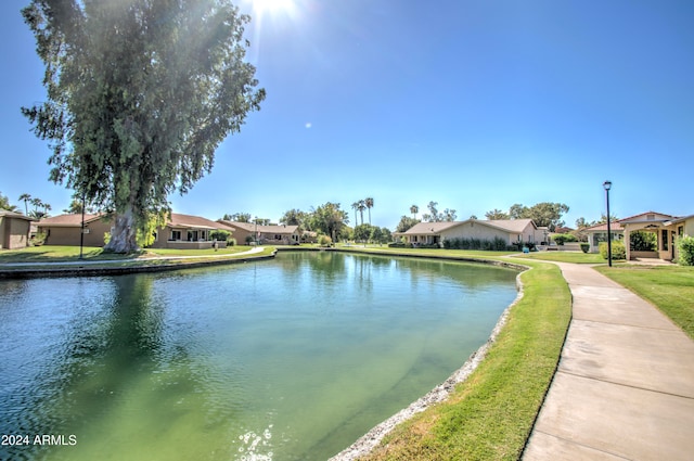 view of water feature