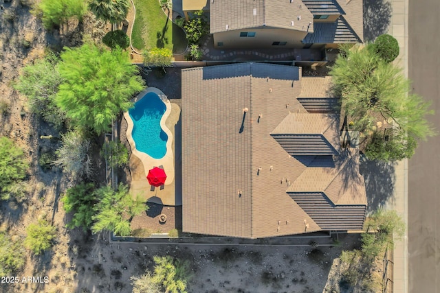 13945 E Gail Rd, Scottsdale, AZ 85259 - aerial view of property and surrounding area with a pool